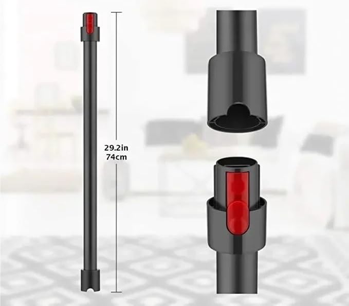 Adapted to Dyson Wireless Vacuum Cleaner V7V8V10V11 Extension Rod Quick Disassemble Metal Tube Red