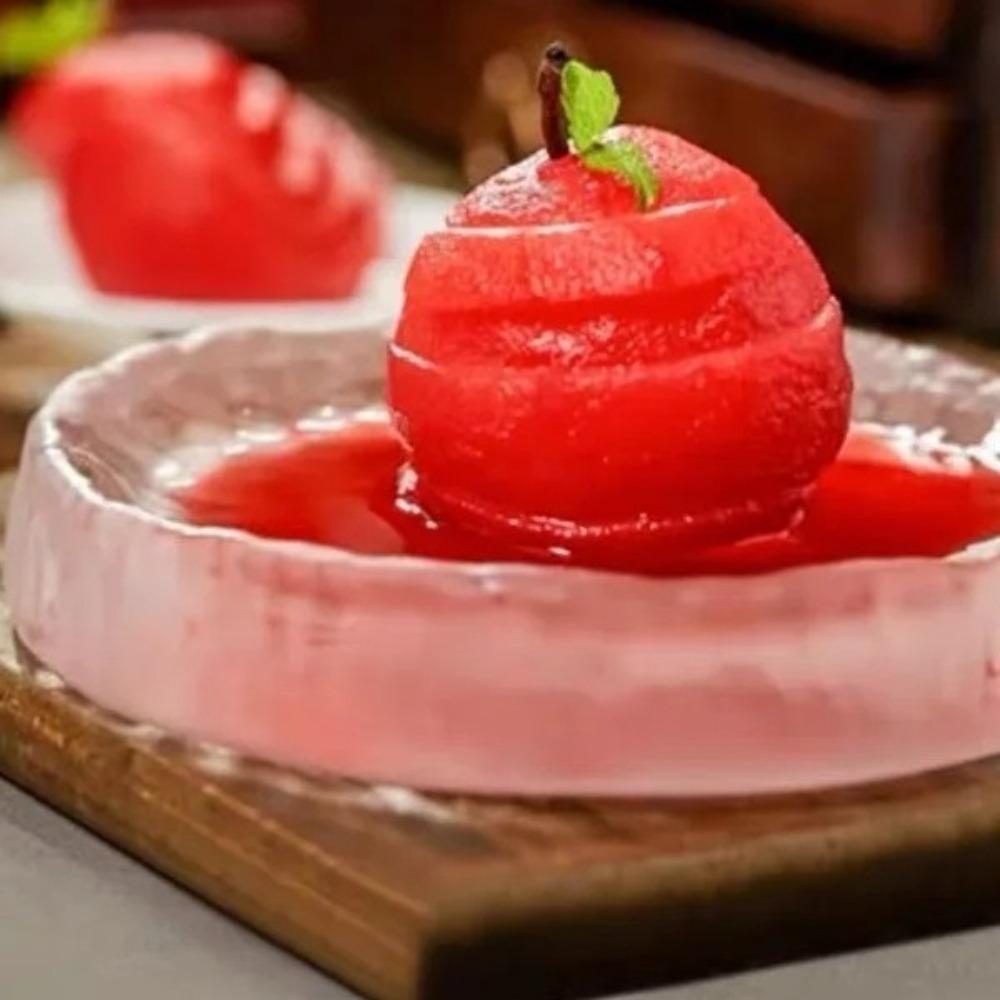 Exquisite Frosted Glass Plate Elegant Dessert Plate Creative Afternoon Tea Plate  Kitchen