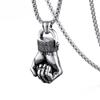 New Accessories European and American Fashion Gym Dumbbell Men's Titanium Steel Pendant Necklace