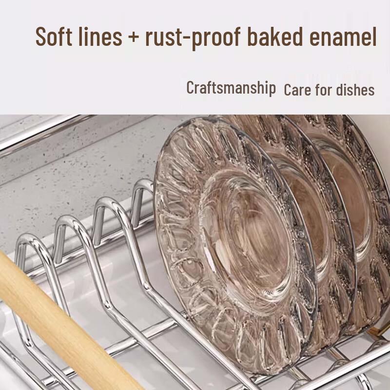 Stainless Steel Kitchen Drawer Dish Drying Rack