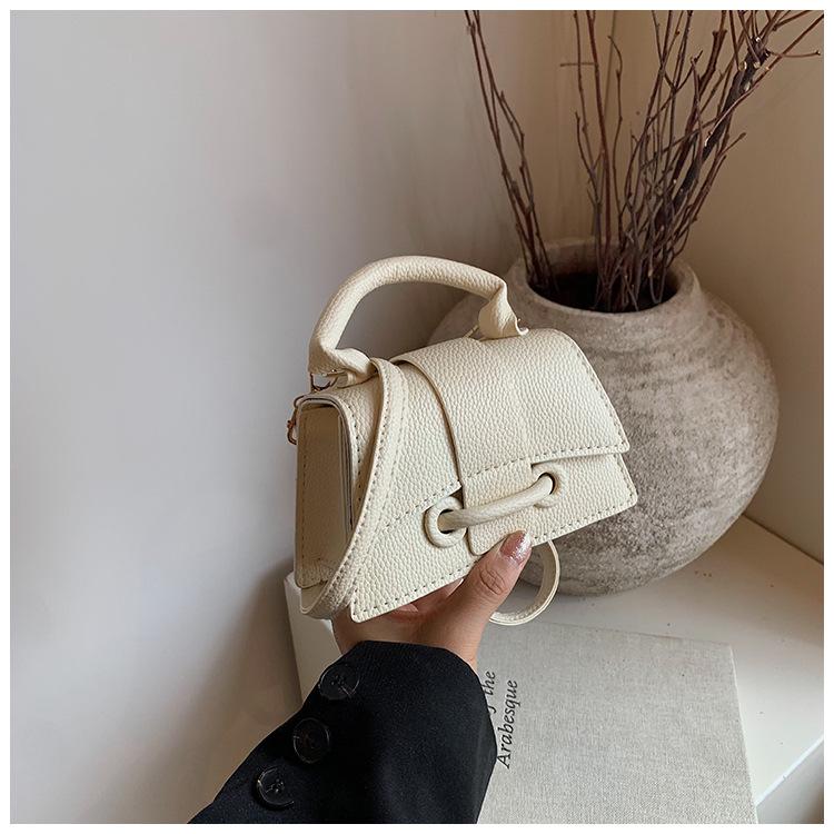 Spring 2025 Solid Color Korean Crossbody Handbag - Women's Versatile Small Square Bag