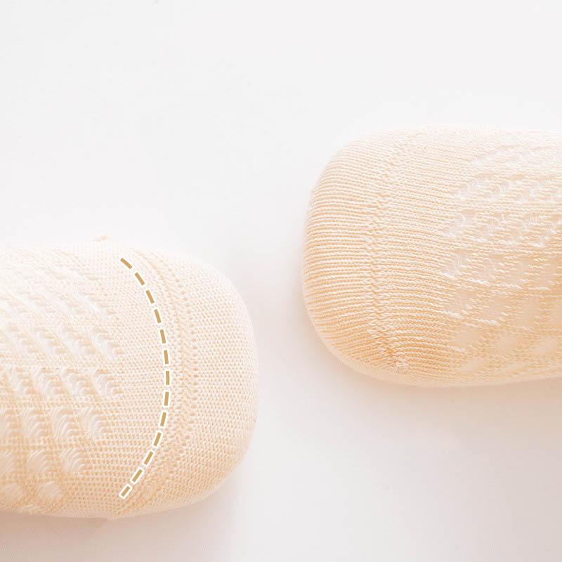 6Pairs/Lot Summer Thin Cotton Baby Mesh Socks Newborn Mid Tube Socks Cute Contrast Ear Kids Girls Socks Cool Toddler Girls Socks