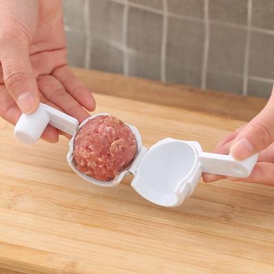 Artefakt zur Herstellung von Fleischbällchen in Sandwich-Form mit runder Kugelform, Werkzeuge zur Extrusion von Rindfleisch-Fischbällchen im Haushalt, Kugellöffel, Küchenhelfer