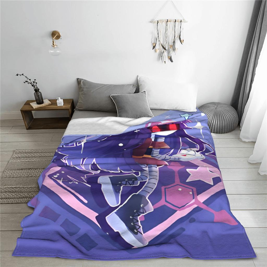 Murder Drones Flannel Blankets Romance Comedy Fashion Throw Blankets for Bed Sofa Couch 150*125cm Quilt