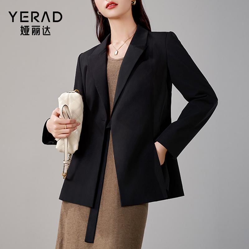 Simple commuting irregular strap design, suit jacket, women's suit