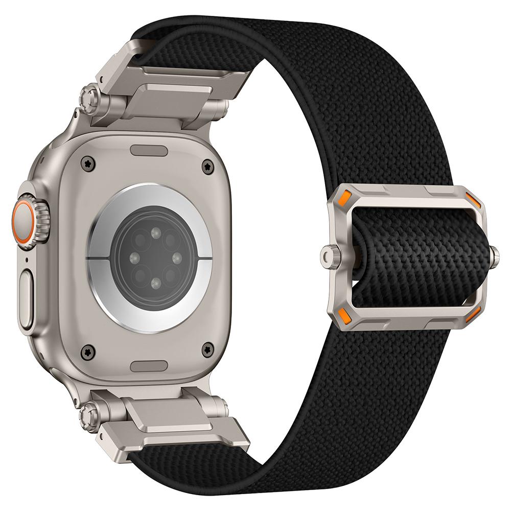 Sports Nylon Strap for Apple Watch Ultra 2 49mm 45mm 46mm 44mm Luxury Metal Bracelet For IWatch Series 10 9 8 7 SE 6 5 Soft Band