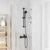 Shower System Set Black 70 Cm Stainless Steel
