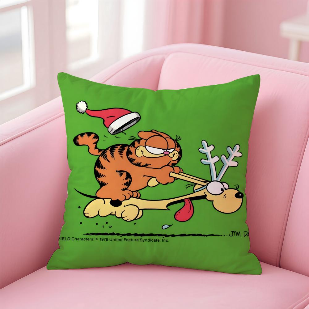 Garfield Cushion Cover Home & Car Multi-Scene Pillow Cover - Reversible, Soft & Durable for Daily Use