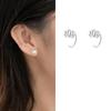 Earrings Women'S New Light Luxury Lotus Earrings National Tide Wind Floweearrings Delicate And Compact Lotus Ear Hooks