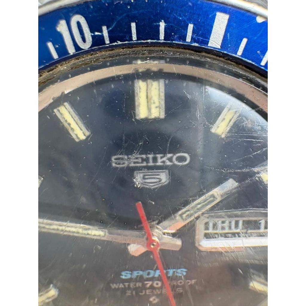 Used SEIKO 5 SPORTS 21 jewel automatic men's watch working item