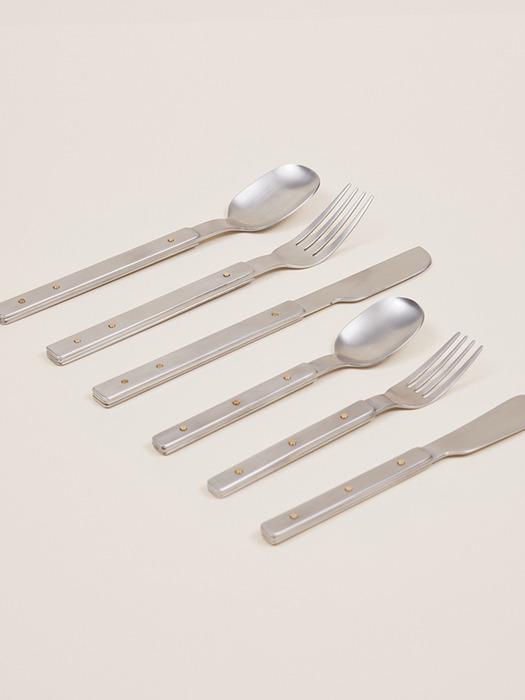

ABLV Able B Iron Cutlery Dinner Set / Dessert Set Dinner set(dinner spoon+dinner fork+dinner knife)