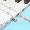Astra Sterling Silver Rhodium-Plated Anklet for Women