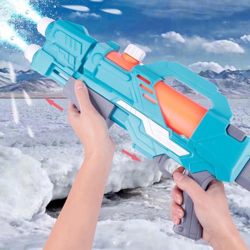 Child Toy Summer Beach Game Outdoor Plastic Realistic Squirt Double Sprinkler Water Guns Toys Kids