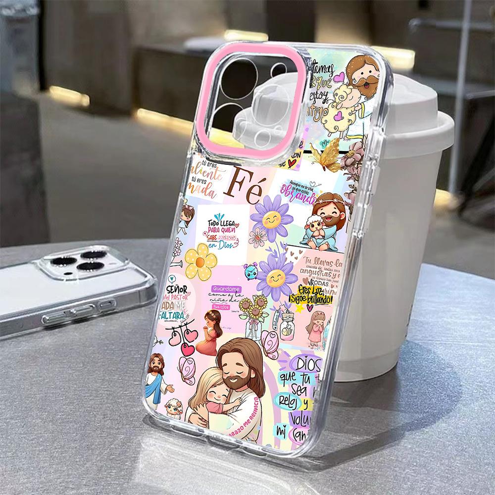 

Colorful Painted Jesus Phone Case For Samsung Galaxy A37 A57 A16 A07 A17 A36 A26 A56 A55 A35 A25A54 A24 A14 A06 A05 A13 4G 5G Samsung A56 5G