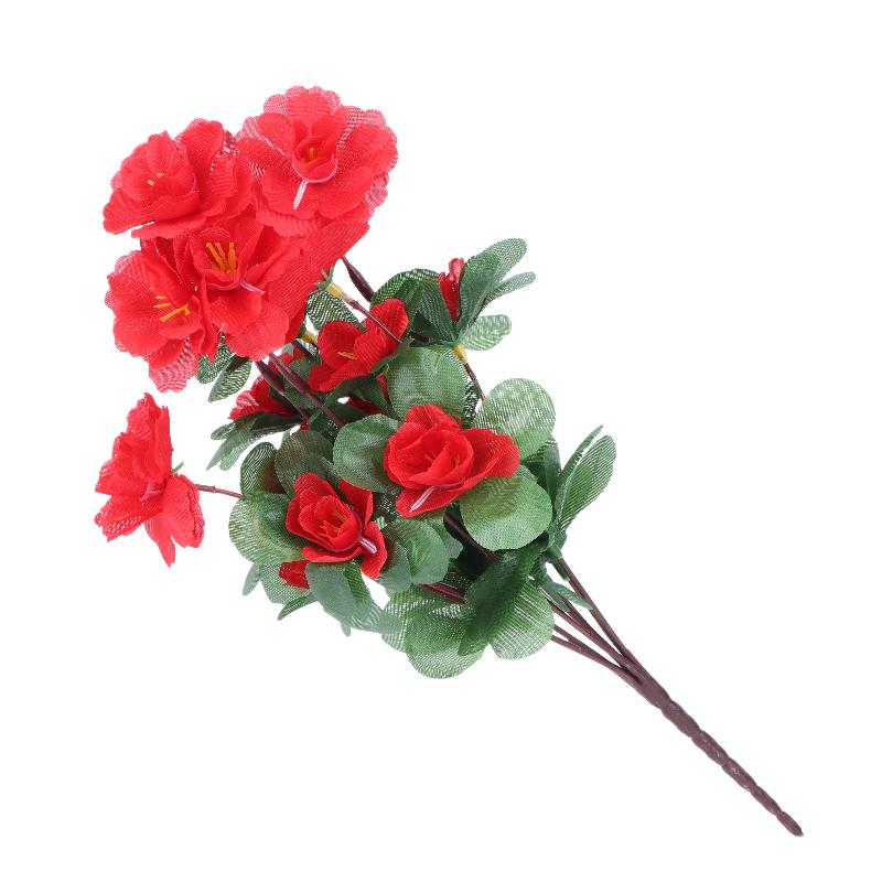 

Artificial Azalea Flowers Bouquet Fake Rhododendron Outdoor Garden Yard Bouquet Ornament For Home Wedding Party Decoration