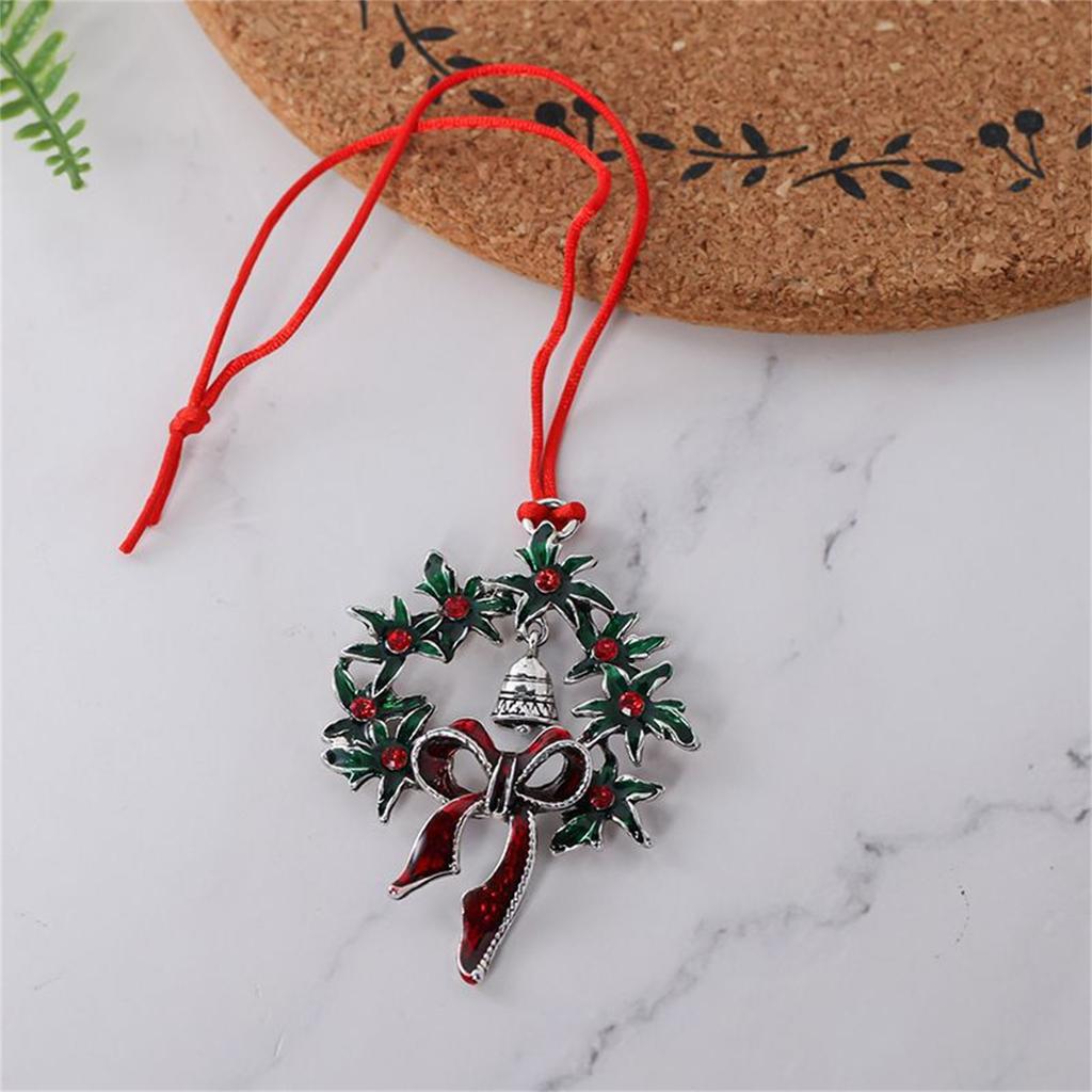 Dekoracyjny żelazny ornament świąteczny Metalowy wiszący wisiorek Akcesoria do dekoracji domu Prezent świąteczny dla rodziny i dzieci