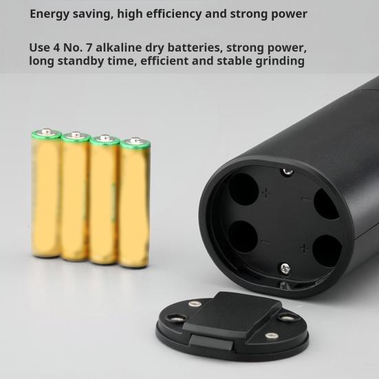 Elektrický mlýnek na sůl a pepř Bateriový mlýnek na hrubost Automatický mlýnek na sůl s LED osvětlením pro kuchyňské grilování