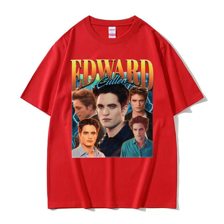 Edward Cullen Retro 90s Graphic T Shirt Twilight Movie Classic Short Sleeve T Shirts Unisex Women Fashion Gothic Streetwear Tshirt