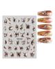 Colorful Butterfly Laser Manicure Decor Sliders Relief Engraved 5D Embossed Nail Stickers Nail Art Sticker Decal
