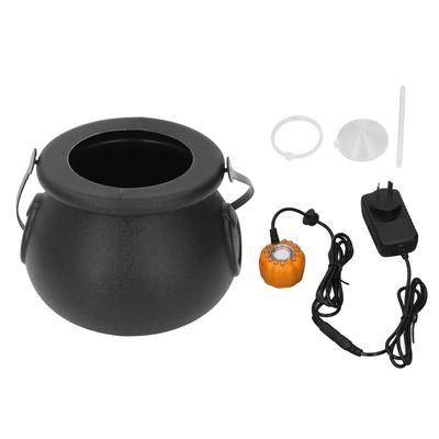 Mist Maker Fogger with Matte Witch Cauldron 12 LED Lights 7 Colors Fog Machine for Holiday Outdoor