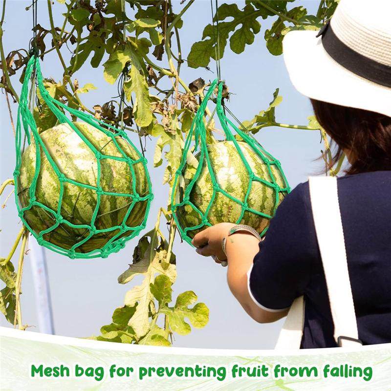 AD23-12 Pcs Watermelon Net Melon Hammock Melon Cradle Plant And Garden Supports Pumpkin Support Hanging Bag Protects