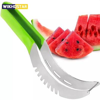 Krájač na vodný melón Farba z nehrdzavejúcej ocele Protišmyková rukoväť z plastového obalu nebolí ruky Cantaloupe Kuchynský nástroj na krájanie ovocia
