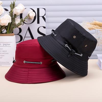 Summer New Men's and Women's Outdoor Cycling Fishing Basin Hat, Adjustable Small Brim, Casual Sunscreen, Breathable Fisherman Cloth Hat