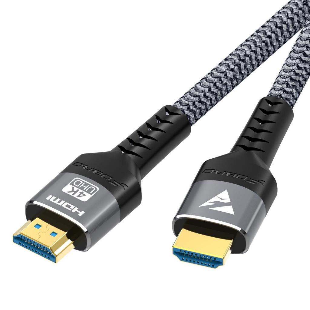 8K60Hz HDMI 2.1 Braided Mesh Cable for High Definition Gaming and eSports.