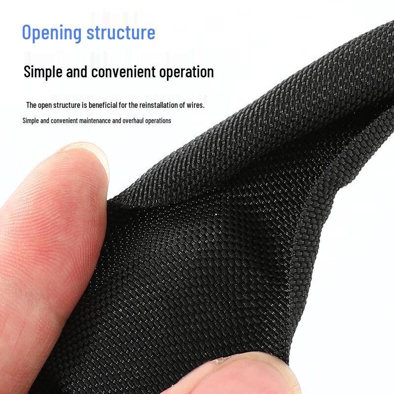 Maishifu Self-Rolling Braided Cable Sleeve 16mm x 100m Roll