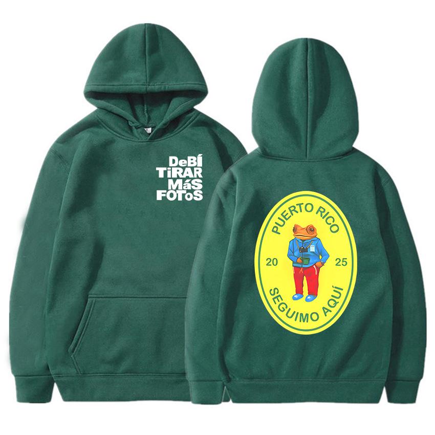 2025 Album DTMF Debí Tirar Más Fotos Hoodies Bad Bunny Fashion Singer Print Sweatshirts Cartoon Bear Graphic Clothes for Women