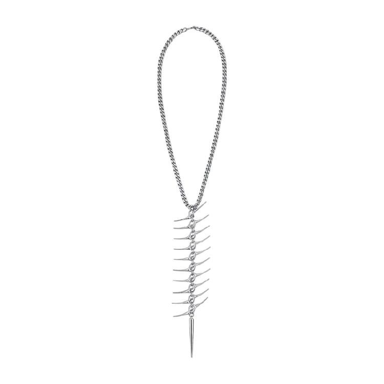 Contemporary Thorn Spikes Chokers Alloy Made Adjustable Necklace Statement Pieces Bracelet For Fashion Enthusiasts