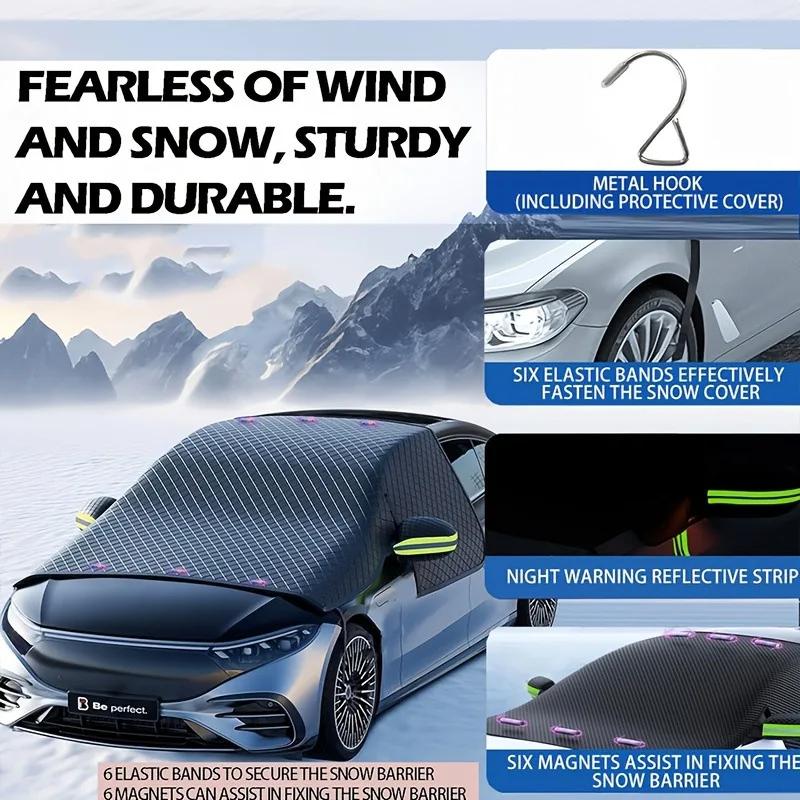 Drei-Fenster-Abdeckung für Schneeabdeckung für Auto Front Sonnenschutz Schneeabdeckung Halbabdeckung Grenzüberschreitende Lieferung
