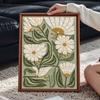 Elegant Floral Pearl Painting Kit with Frame Sparkling Bead Canvas Romantic Handmade Wall Decor Art Gift for Women Unique Home Craft Projects
