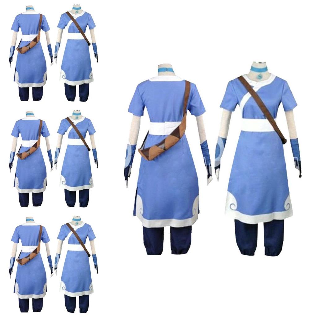 Stunning Katara Costume Dress From Avatar The Last Airbender Ideal For Halloween Fun