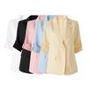 Women's Five-Sleeve Loose Linen Blazer for Summer 2026 - New Casual Style