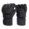 Half-Finger Boxing Gloves MMA Kickboxing Muay Thai Training Sandbag Punching Adult Unisex PU Leather