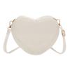 Women's New Mini Crossbody Chain Shoulder Bag Fashion Love Shape Candy Color Jelly Single Shoulder Bag Handbag Women's Satchel