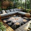 Bohemian Area Rug Abstract Geometric Carpet Modern Living Room Decor Non-Slip Floor Mat Washable Home Accent Stylish Entryway Ru