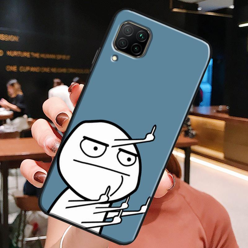 Funny Man Middle Finger For Huawei Honor X8a X7a X9a X8 50 70 90 Lite Magic5 Pro P20 P30 P40 P50 P60 Nova 9 5T Case