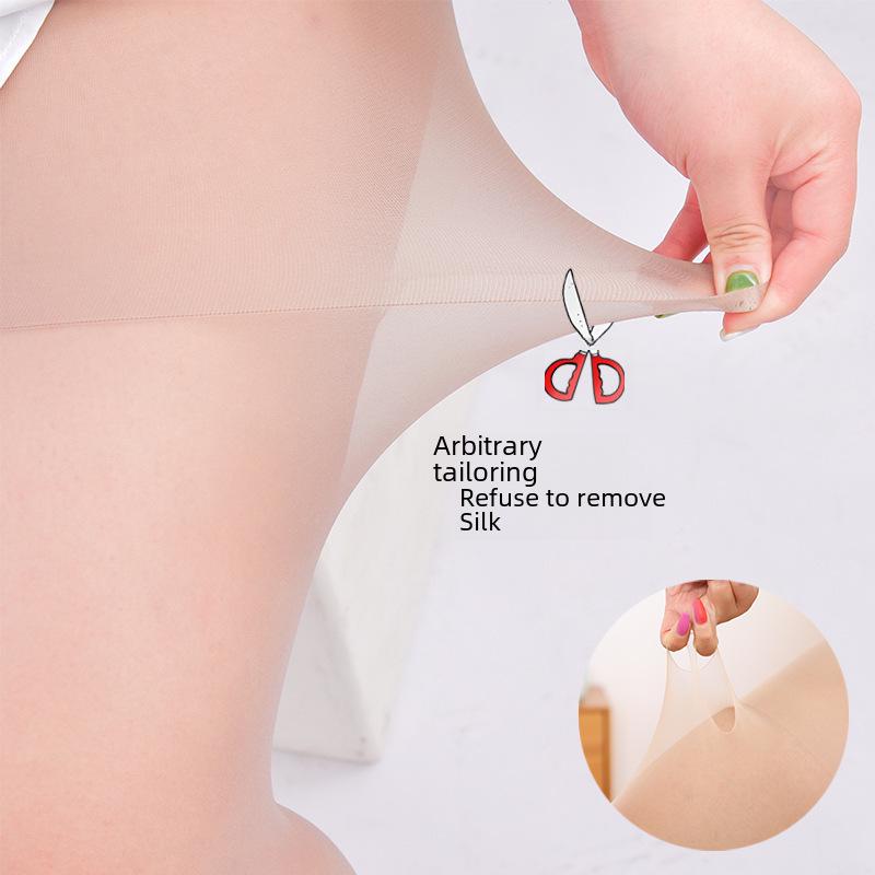 Women's Large Thin Cut-Resistant Pantyhose - Pineapple Pattern, Anti-Snagging, Seamless Stockings.