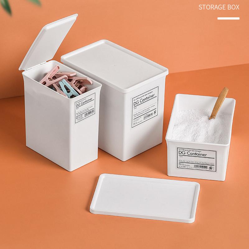 Household Washing Powder Laundry Powder Boxes Storage With Lid Storage Baskets Bottle Laundry Powder Box Organizer Container
