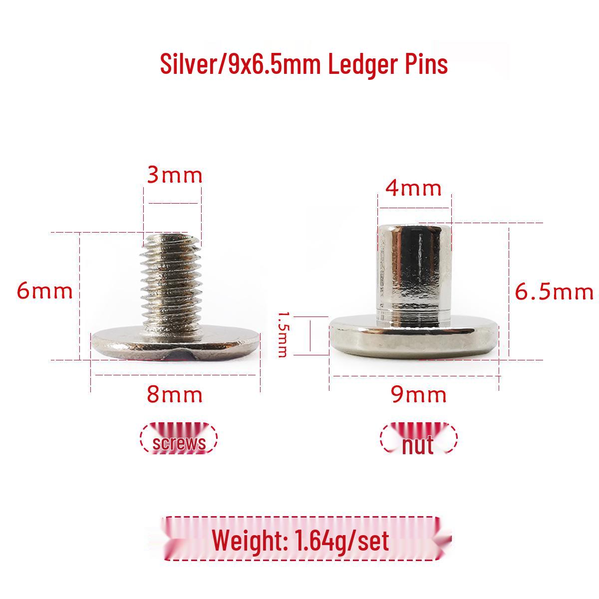 

Медные самодельные застежки для книги учета: Заклепки с плоской головкой и винты для крепления ремня