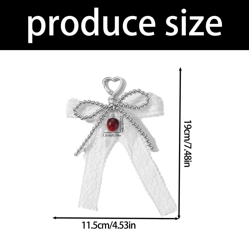 Vintage Inspired Metal Ribbon Bows Shaped Keychain Bag Charm For Ladies Y2K Fashion Jewelry Bags Pendant