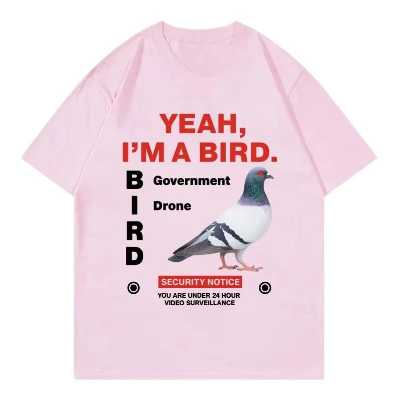 GovernUnisext Funny Pigeon Crewneck Women Short Sleeve Graphic T Shirts Fashion Trend Short Sleeve Tshirts Women Clothing Tshirt