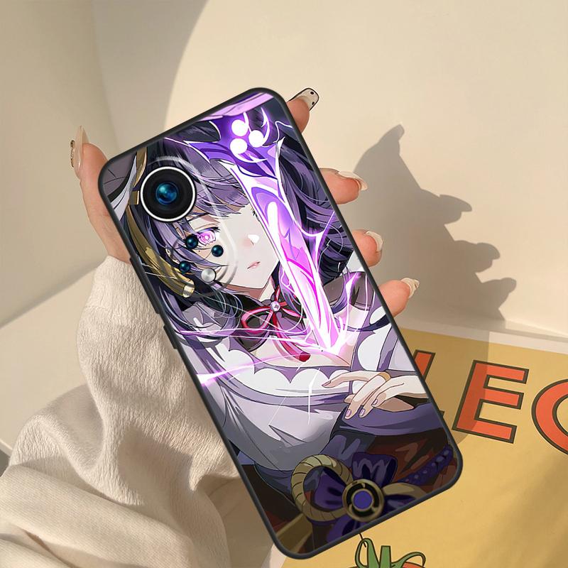 Genshin Impact Raiden Shogun Case For Huawei Honor X8a X8 X7 X9a 50 70 90 Magic5 Lite P40 P20 P30 P60 Pro P Smart Cover