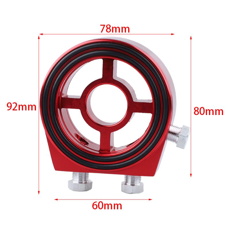 Universal Automotive Car Aluminum Oil Filter Sandwich Plate Adapter Oil Press Temp Sensor Adapter Kit With Connectors