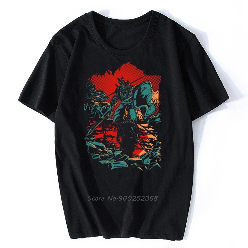 

Dark Souls T Shirt The Pursuer T-Shirt Printed Awesome Tee Shirt Male Short Sleeves Cotton Classic Tshirt Streetwear 4XL