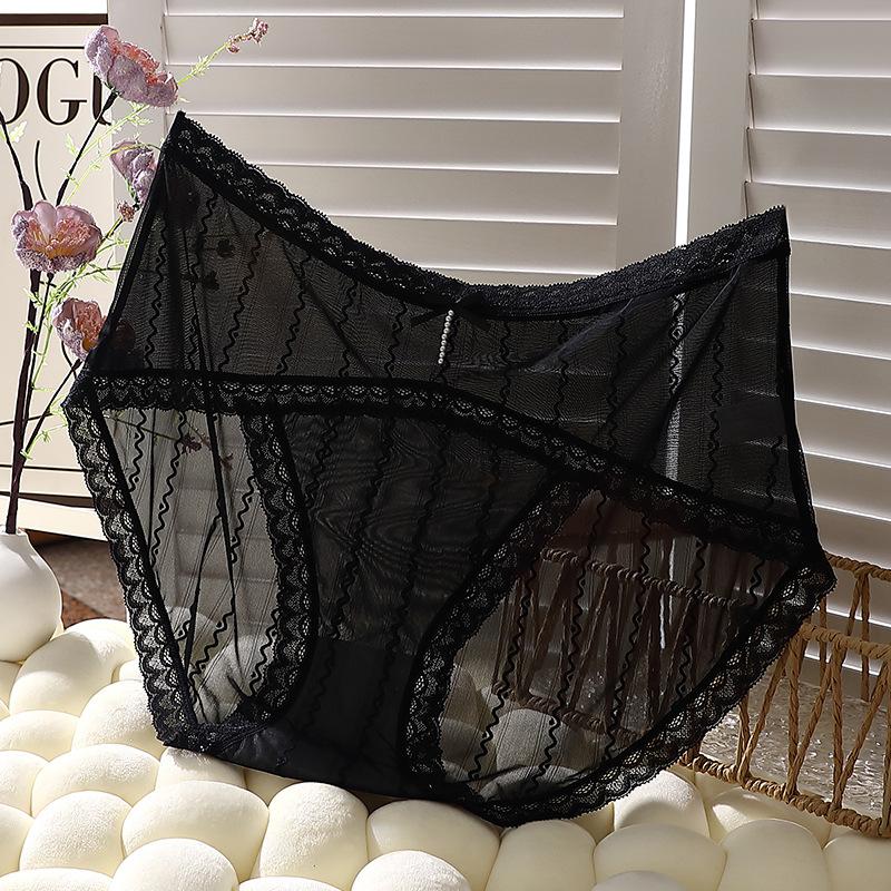 Sexy Slips in Übergröße mit hohem Schlitz und Schleife, nahtlose Triangel-Damenunterwäsche