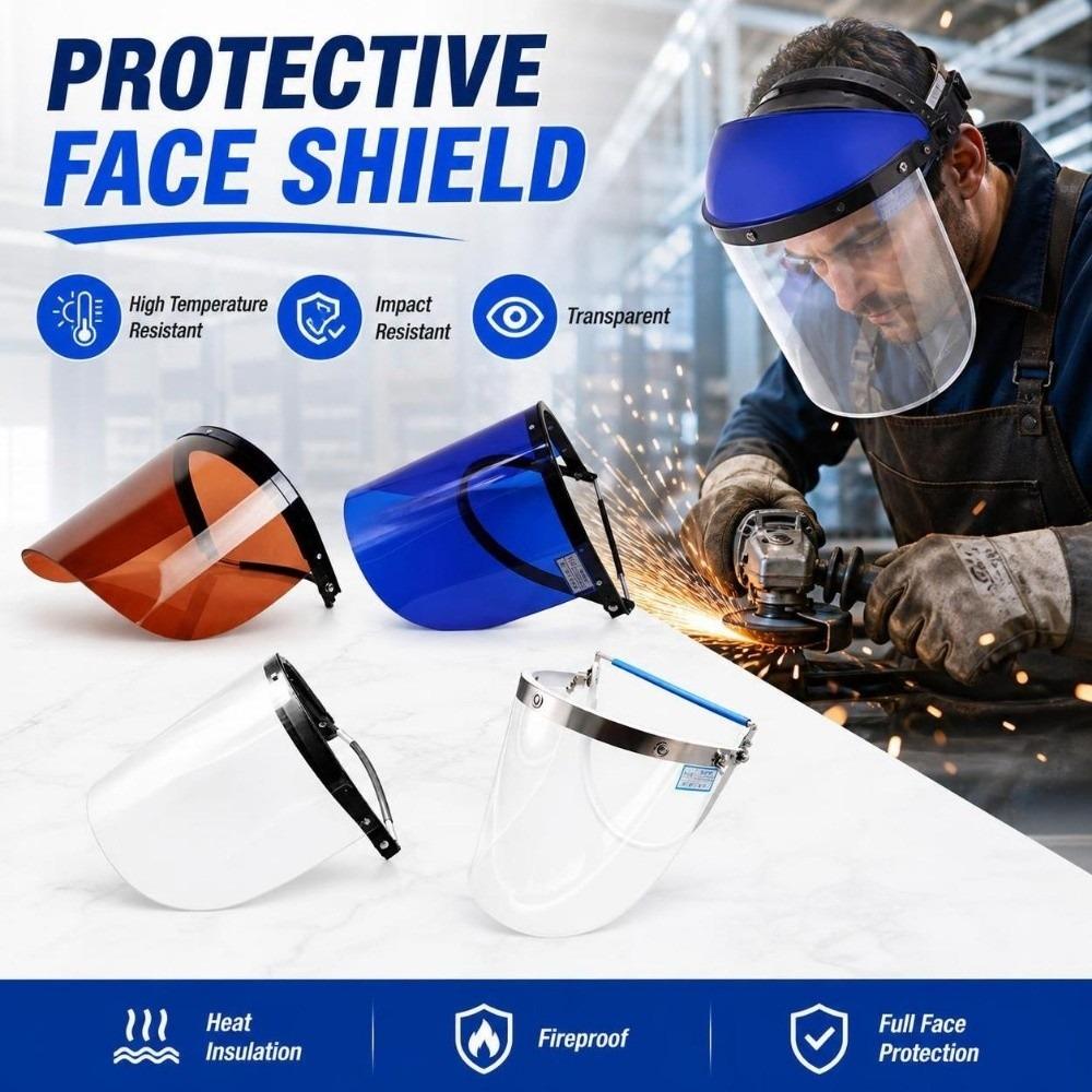 High Temperature Resistant Protective Face Shield Impact Resistant Welding Mask Workshop