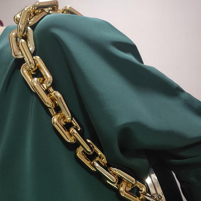 Versatile Bag Chain Wide Chain Golden Luxury Fashion Bag Accessories Fashion Hot Selling Bag Chain Atmosphere MIT
